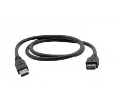 Kramer Electronics USB-A (M) to USB-A (F) 3.0, 0.9m USB-kabel 0,9 m USB 3.2 Gen 1 (3.1 Gen 1) USB A Sort