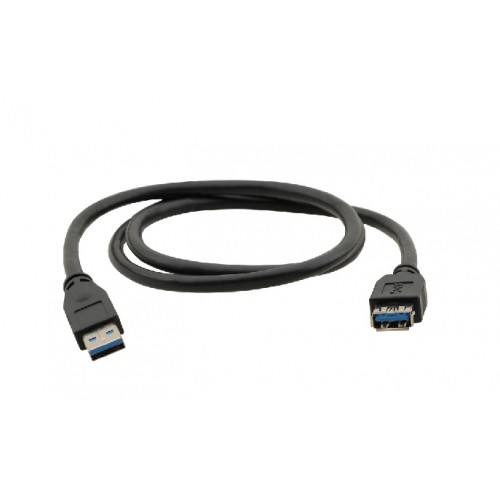 Kramer Electronics USB-A (M) to USB-A (F) 3.0, 0.9m USB-kabel 0,9 m USB 3.2 Gen 1 (3.1 Gen 1) USB A Sort