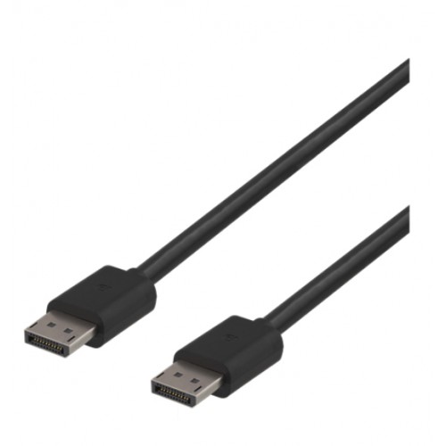 Deltaco DP8K-1020 DisplayPort-kabel 2 m Sort