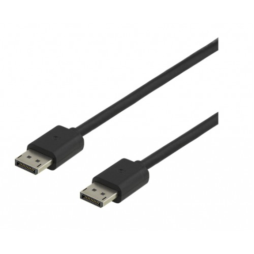 Deltaco DP8K-1030 DisplayPort-kabel 3 m Sort