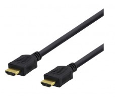 Deltaco HDMI-1020D HDMI-kabel 2 m HDMI Type A (Standard) Sort