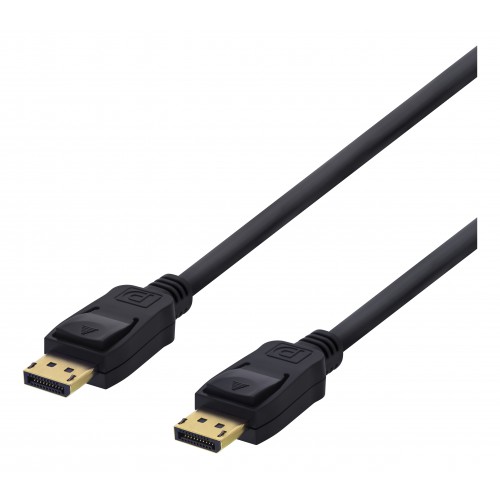 Deltaco DP-1010D DisplayPort-kabel 1 m Sort