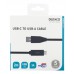 Deltaco USBC-1006M USB-kabel 2 m USB 2.0 USB A Sort