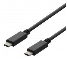Deltaco USBC-2002 USB-kabel 2 m USB 2.0 Sort