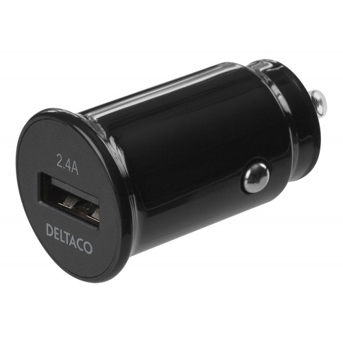 Deltaco USB-CAR123 mobillader Universell Sort Cigartenner/lighter Automatisk