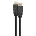 Deltaco HU-20 HDMI-kabel 2 m HDMI Type A (Standard) Sort