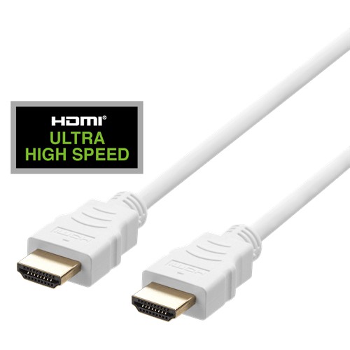 Deltaco HU-20A HDMI-kabel 2 m HDMI Type A (Standard) Hvit