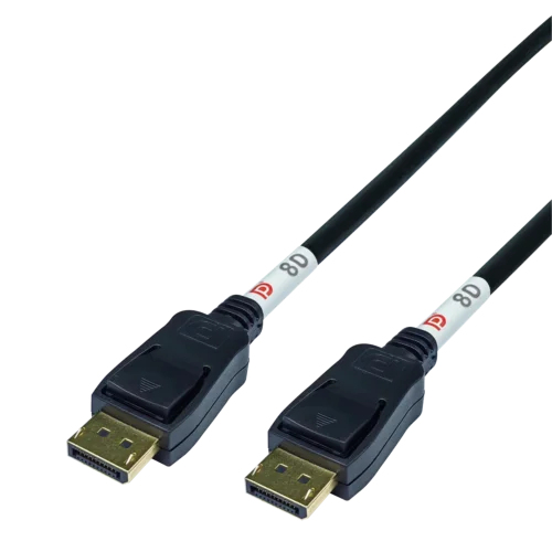 Deltaco DP80-1010 DisplayPort-kabel 1 m Sort