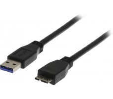 Deltaco USB3-005S USB-kabel 0,5 m USB 3.2 Gen 1 (3.1 Gen 1) USB A Micro-USB B Sort