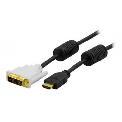 Deltaco HDMI-112 videokabelkobling 2 m Sort, Hvit