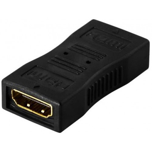 Deltaco HDMI-12 kabelkjønnsendring HDMI 19-pin Sort