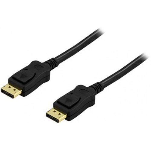 Deltaco DP-1020 DisplayPort-kabel 2 m Sort