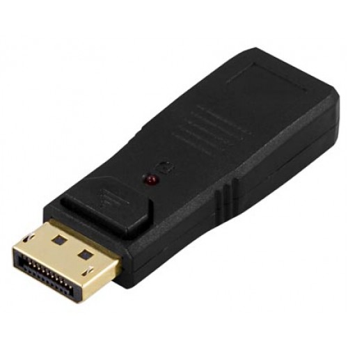 Deltaco DP-HDMI kabelkjønnsendring 20-pin ha 19-pin ho Sort