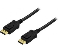 Deltaco DP-1010 DisplayPort-kabel 1 m Sort