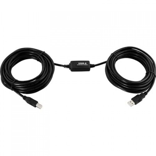 Deltaco USB-EX10MB USB-kabel USB 2.0 10 m USB A USB B Sort