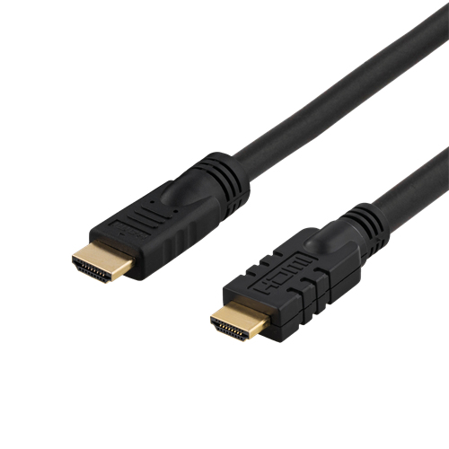 Deltaco HDMI-1250 HDMI-kabel 25 m HDMI Type A (Standard) Sort