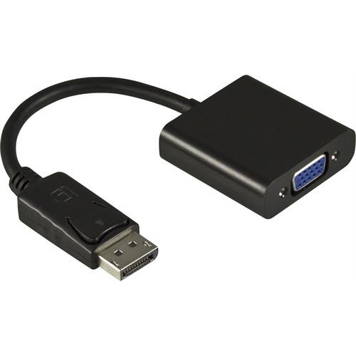 Deltaco DP-VGA7 videokabelkobling 0,2 m DisplayPort VGA (D-Sub) Sort