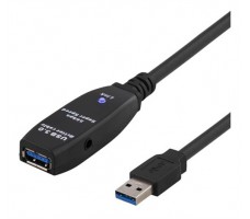 Deltaco USB3-1004 USB-kabel 7 m USB 3.2 Gen 1 (3.1 Gen 1) USB A Sort