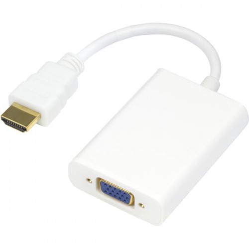 Deltaco HDMI-VGA8 videokabelkobling Hvit