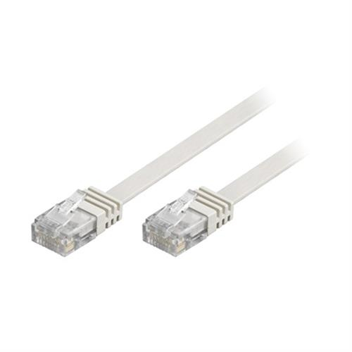 Deltaco TP-620V-FL nettverkskabel Hvit 20 m Cat6 U/UTP (UTP)