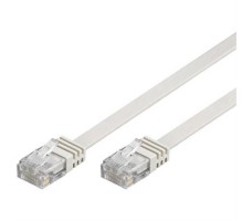 Deltaco TP-65V-FL nettverkskabel Hvit 5 m Cat6 U/UTP (UTP)