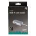 Deltaco UCR-147 kortleser USB 3.2 Gen 1 (3.1 Gen 1) Type-A Sølv, Hvit