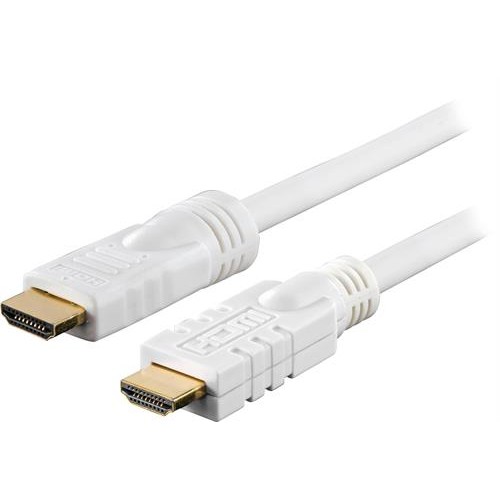 Deltaco HDMI-1151 HDMI-kabel 15 m HDMI Type A (Standard) Hvit