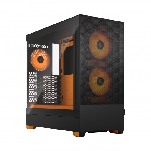 Fractal Design Pop Air Tower Sort, Oransje