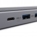 Unisynk 10355 laptop-dokkingstasjon og portreplikator USB Type-C Grå