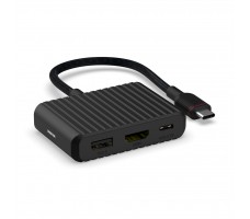 Unisynk 10383 laptop-dokkingstasjon og portreplikator USB Type-C Sort