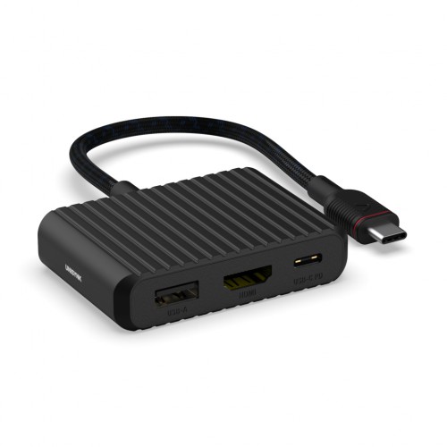 Unisynk 10383 laptop-dokkingstasjon og portreplikator USB Type-C Sort