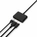 Unisynk 10383 laptop-dokkingstasjon og portreplikator USB Type-C Sort