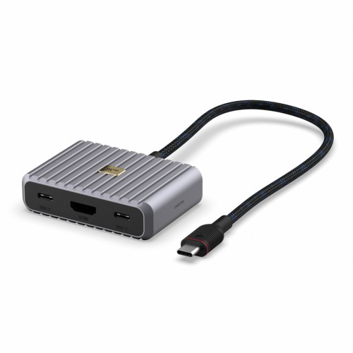 Unisynk 10397 laptop-dokkingstasjon og portreplikator USB Type-C Grå