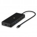 Unisynk 10400 laptop-dokkingstasjon og portreplikator Koblet med ledninger (ikke trådløs) USB 2.0 Type-C Sort