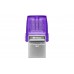 Kingston Technology DataTraveler microDuo 3C USB-minnepenn 64 GB USB Type-A / USB Type-C 3.2 Gen 1 (3.1 Gen 1) Lilla, Rustfritt stål