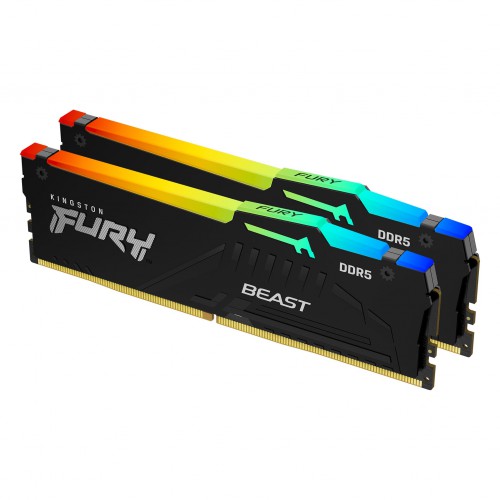 Kingston Technology FURY Beast RGB minnemodul 64 GB 2 x 32 GB DDR5 5600 MHz