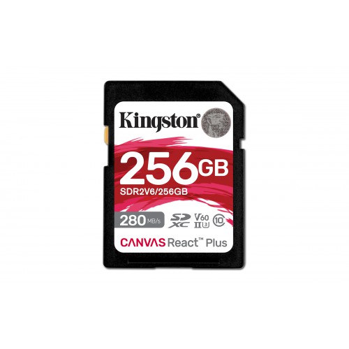 Kingston Technology Canvas React Plus 256 GB SDXC UHS-II Klasse 10