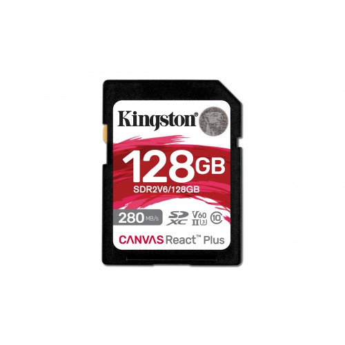 Kingston Technology Canvas React Plus 128 GB SDXC UHS-II Klasse 10