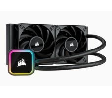 Corsair H100i Prosessor Alt-i-ett væskekjøler 12 cm Sort 1 stykker