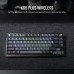 Corsair K65 PLUS WIRELESS 75 % RGB tastatur Spilling USB + trådløs (RF) QWERTZ Tysk Sort