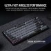 Corsair K65 PLUS WIRELESS 75 % RGB tastatur Spilling USB + trådløs (RF) QWERTZ Tysk Sort