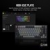 Corsair K65 PLUS WIRELESS 75 % RGB tastatur Spilling USB + trådløs (RF) QWERTZ Tysk Sort