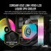 Corsair iCUE LINK H150i LCD Prosessor Luftkjøler 12 cm Sort 3 stykker