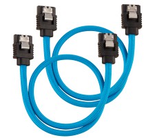 Corsair CC-8900251 SATA-kabel 0,3 m SATA 7-pin Sort, Blå