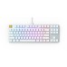 Glorious PC Gaming Race GMMK tastatur USB QWERTY US International Sølv, Hvit