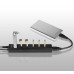 Axagon HUE-SA7BP grensesnitt-hub USB 3.2 Gen 1 (3.1 Gen 1) Type-A 5000 Mbit/s Sort