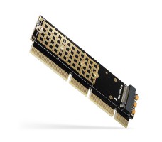 Axagon PCI-E 3.0 16x - M.2 SSD NVMe. Up to 80mm grensesnittkort/-adapter Intern