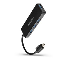 Axagon HUE-G1C grensesnitt-hub USB 3.2 Gen 1 (3.1 Gen 1) Type-C 5000 Mbit/s Sort