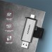 AXAGON CRE-SAC Kartenleser, USB 3.2 Gen1 Typ C + Typ A, SD, microSD