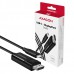 Axagon RVC-DPC videokabelkobling 1,8 m USB Type-C DisplayPort Sort